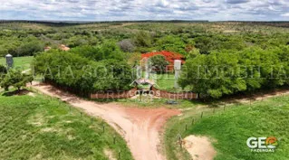 Entrada de fazenda com vegetação densa