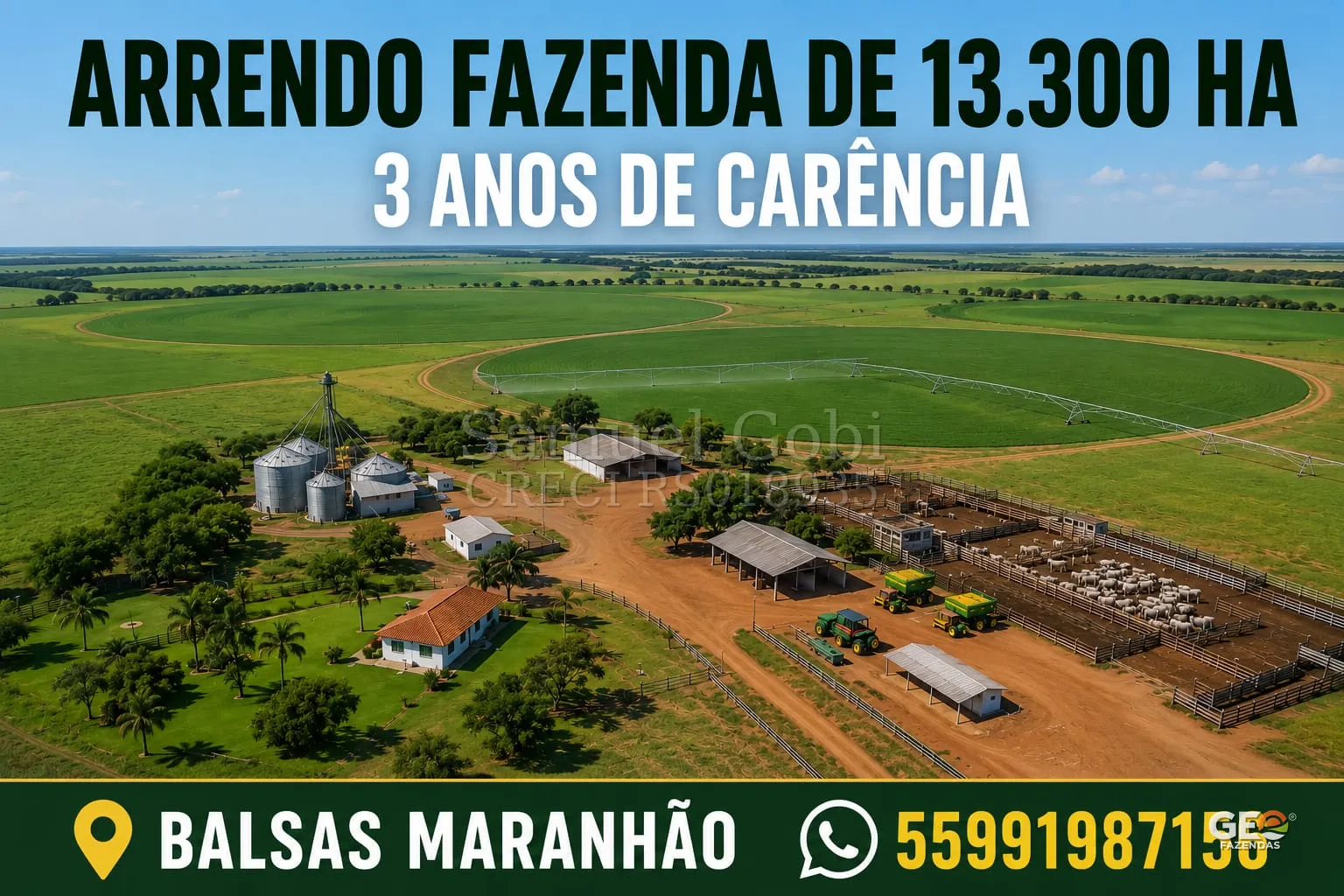 Fazenda para arrendamento em Balsas Maranhão